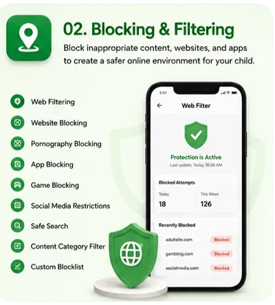 ViziKid blocking and filtering